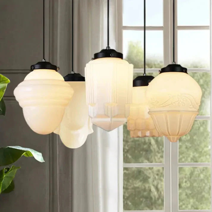 Prisméa | Suspension Géométrique – Lueur Vintage Chaleureuse