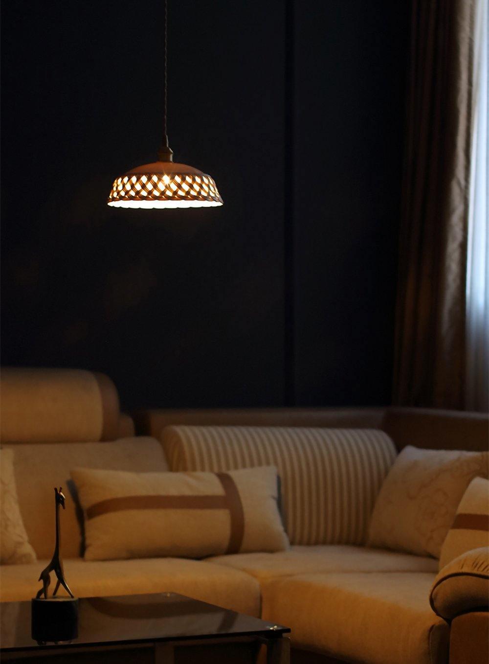 Céravelle | Lampe Suspendue – Céramique artisanale émail blanc mat
