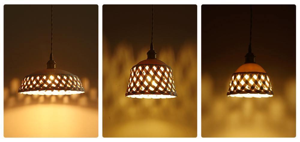 Céravelle | Lampe Suspendue – Céramique artisanale émail blanc mat