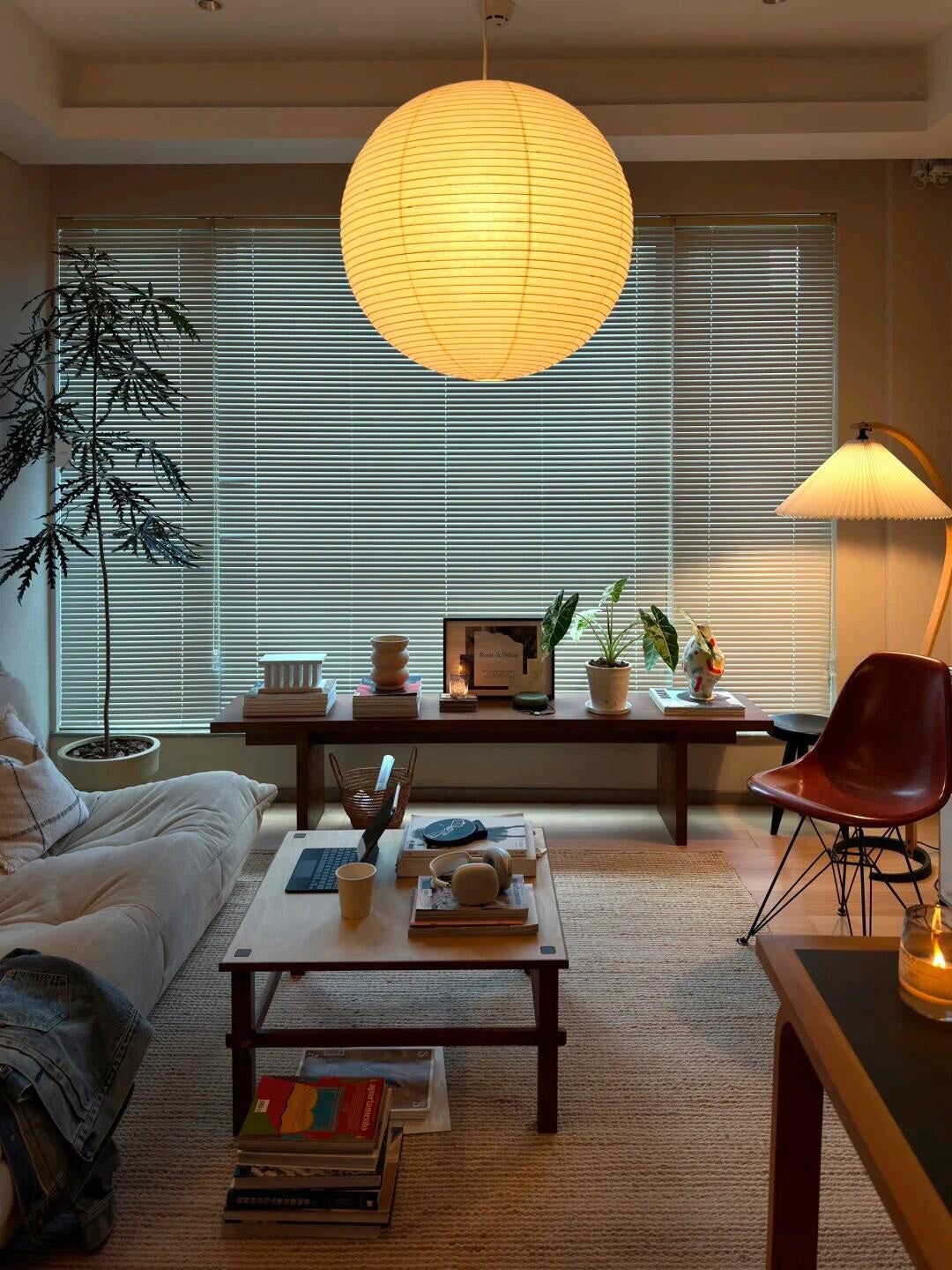 Akiréa | Suspension Ronde – Inspiration Japonaise et Lumière Apaisante