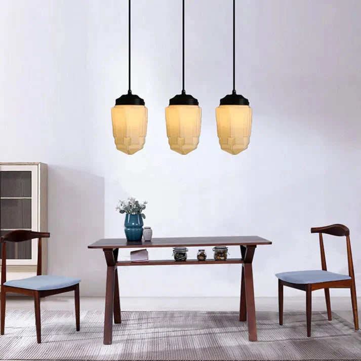 Prisméa | Suspension Géométrique – Lueur Vintage Chaleureuse