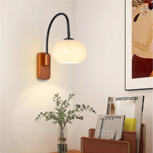 Cléora | Applique Murale – Style Contemporain et Verre Suspendu
