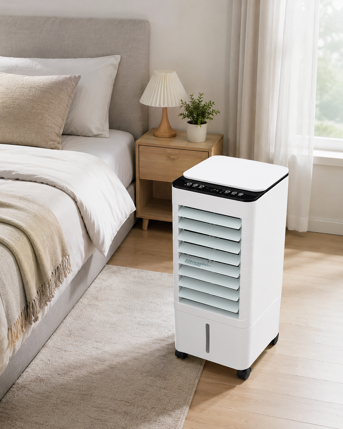 Aircale - Rafraîchisseur D'air Portable Sur Roulettes