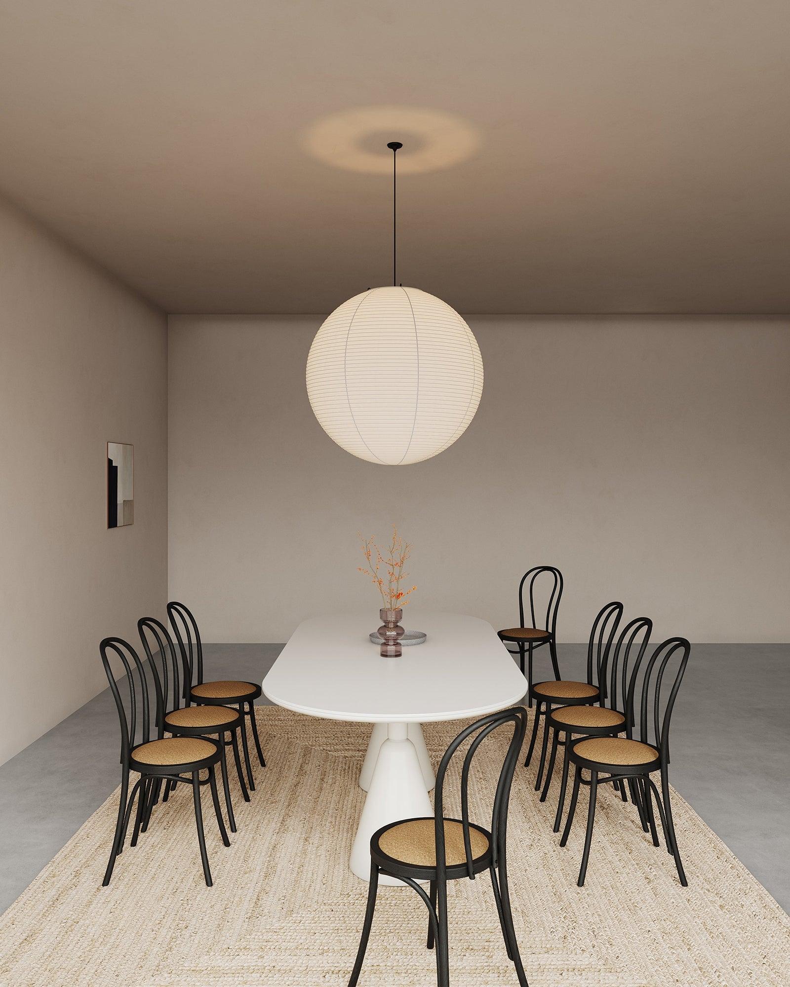 Akiréa | Suspension Ronde – Inspiration Japonaise et Lumière Apaisante