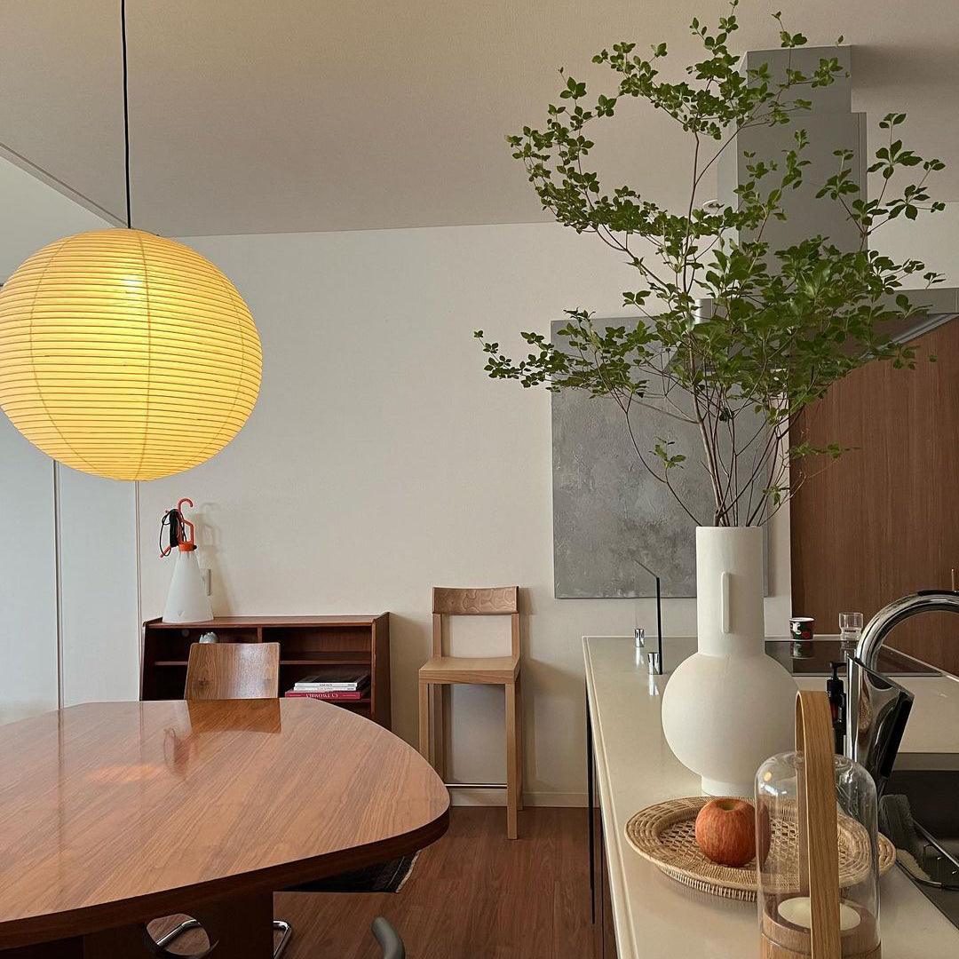 Akiréa | Suspension Ronde – Inspiration Japonaise et Lumière Apaisante
