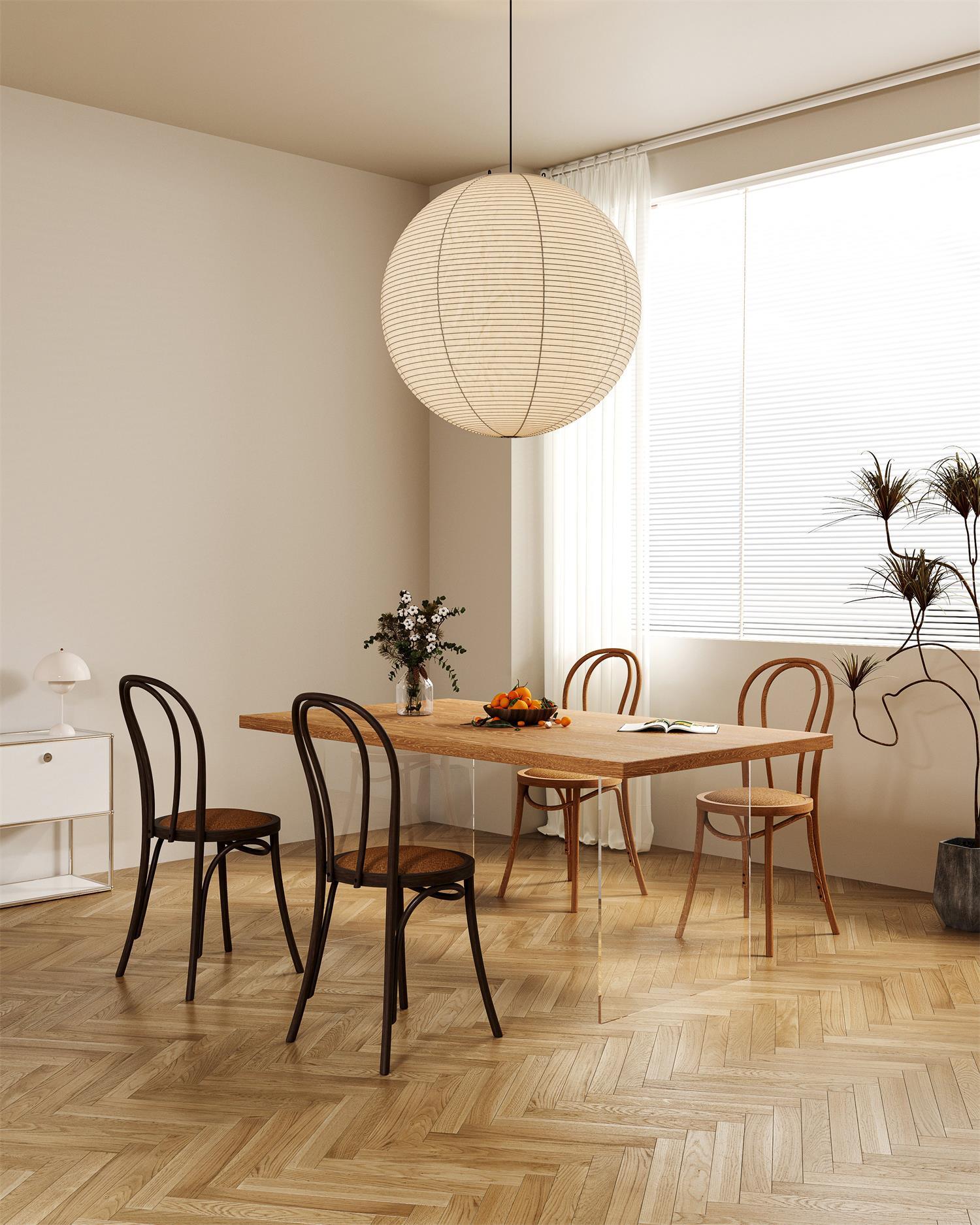 Akiréa | Suspension Ronde – Inspiration Japonaise et Lumière Apaisante