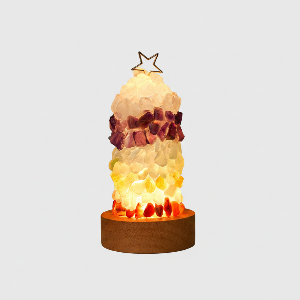 Améthira | Lampe Cristal – Ambiance Apaisante et Énergie Naturelle