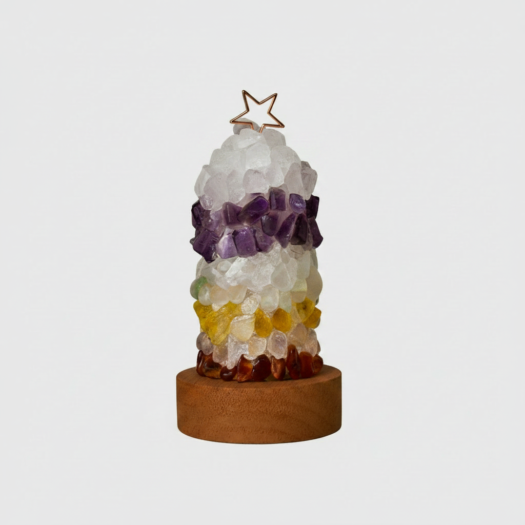 Améthira | Lampe Cristal – Ambiance Apaisante et Énergie Naturelle