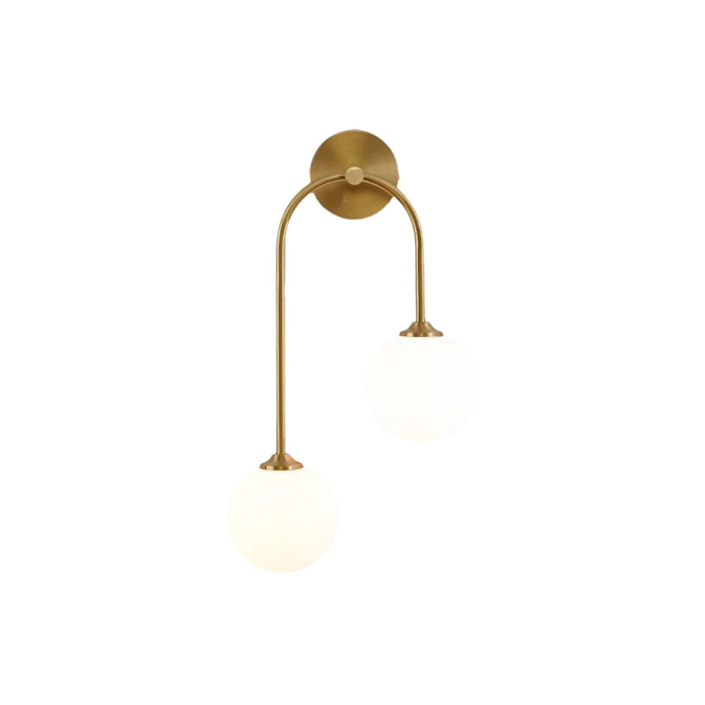 Applique Murale Design Double Tête Chrome pour Salle de Bain et Salon 0