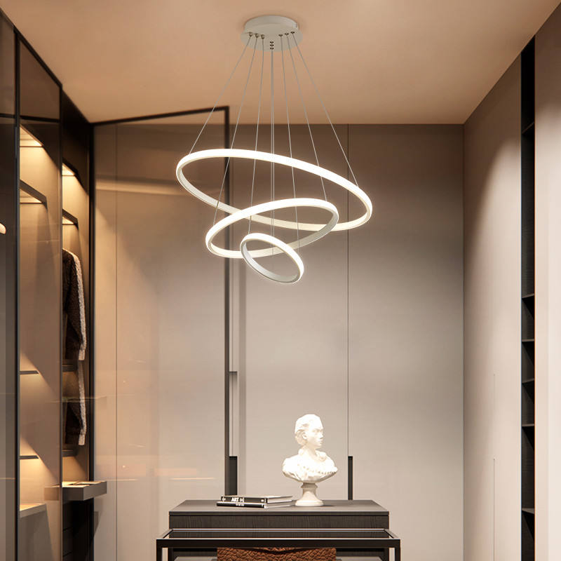 Oréliane | Plafonnier LED Moderne – 3 Anneaux Réglables et Design Élégant