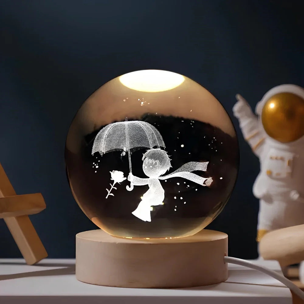 Astrophere - Lampe Décorative Sphérique Avec Socle Parapluie