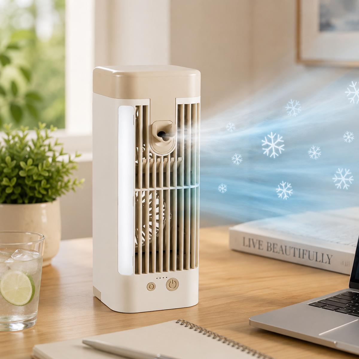 Brizia - Ventilateur De Bureau Compact