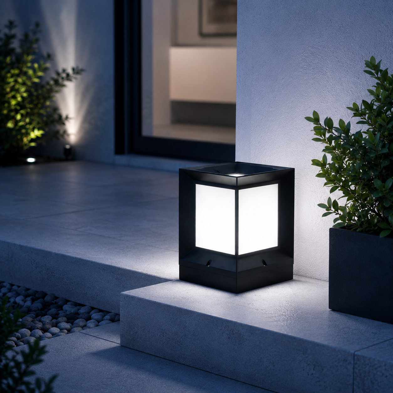 Calyra | Lampe Debout Extérieure – Éclairage Moderne et Élégant pour Allée et Jardin Version électrique (sans télécommande)