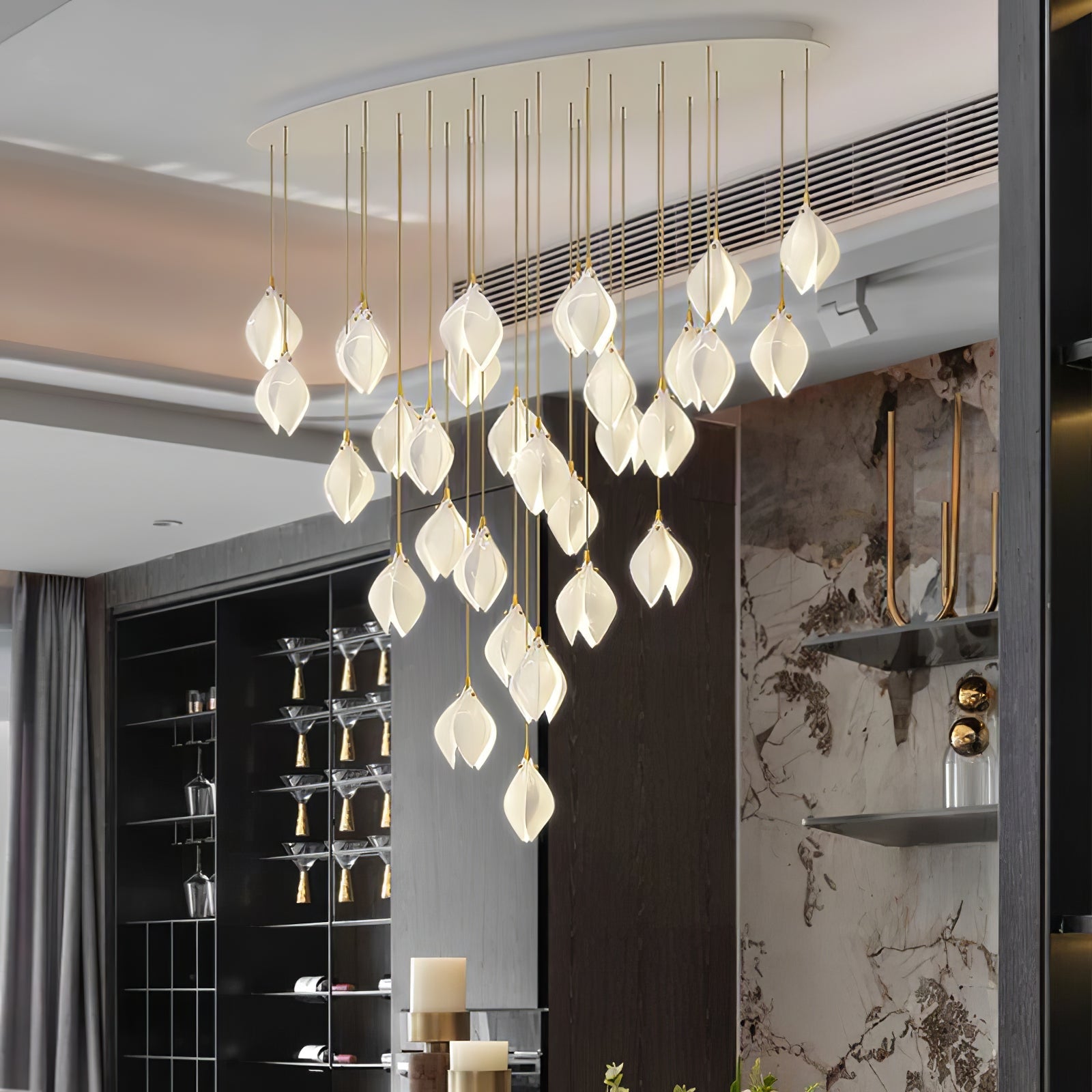 Orévia | Suspension Florale – Lumière Douce et Charme Naturel