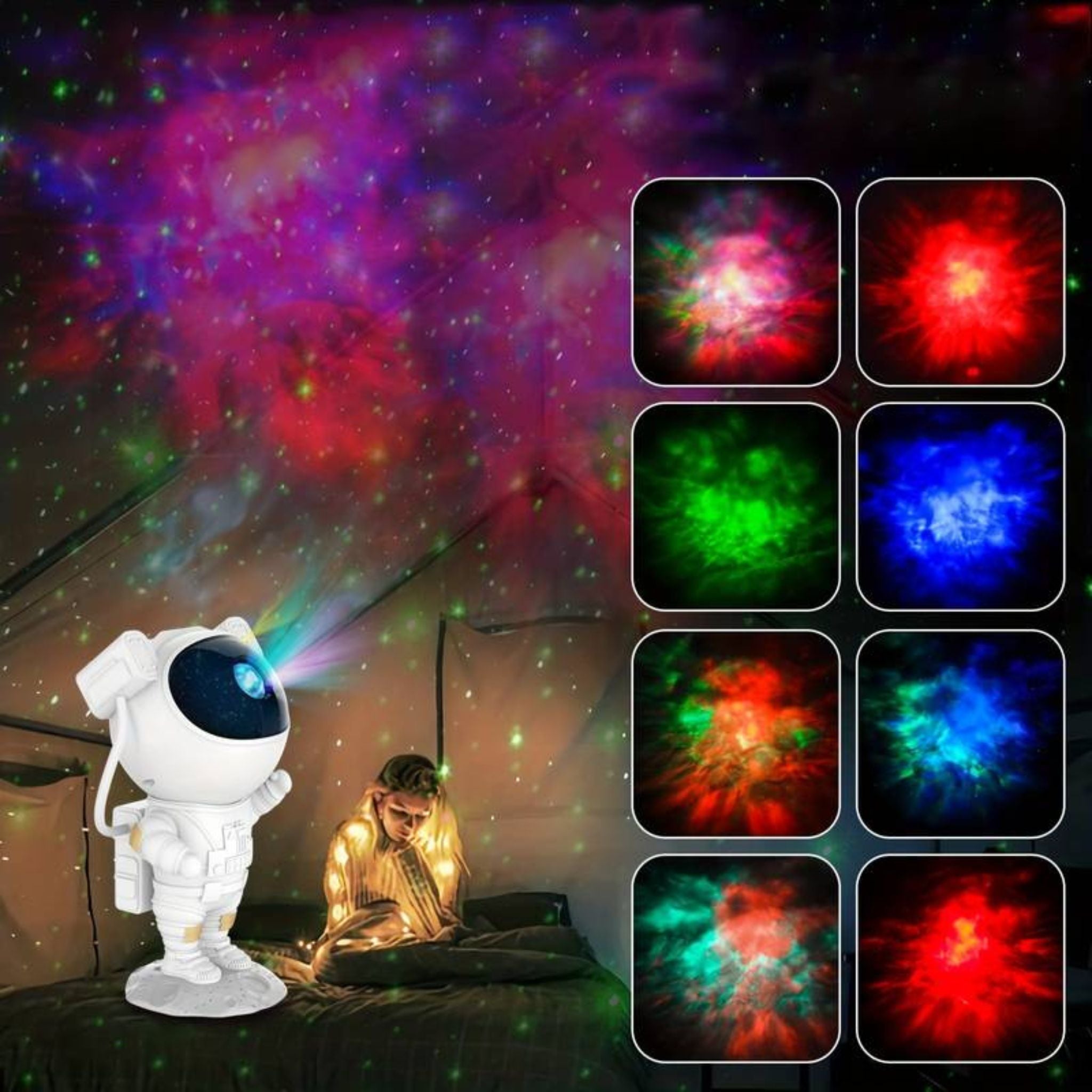 Cosmika - Projecteur Galactique En Forme D'astronaute