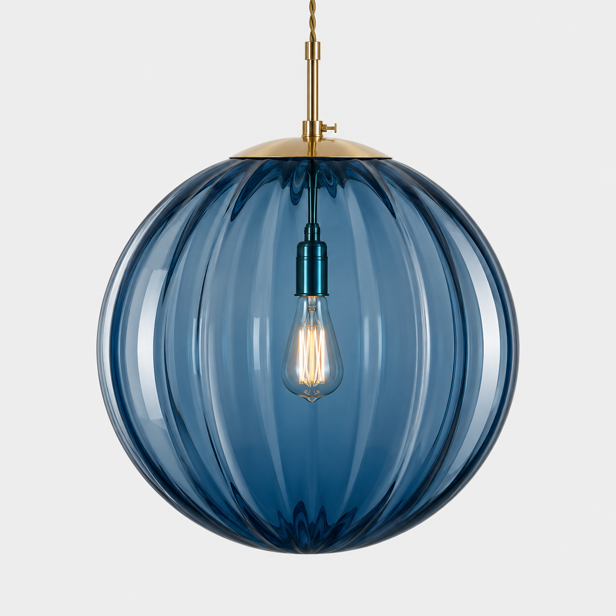 Cristalis | Plafonnier Moderne – Éclairage LED Uniforme & Élégant Bleu