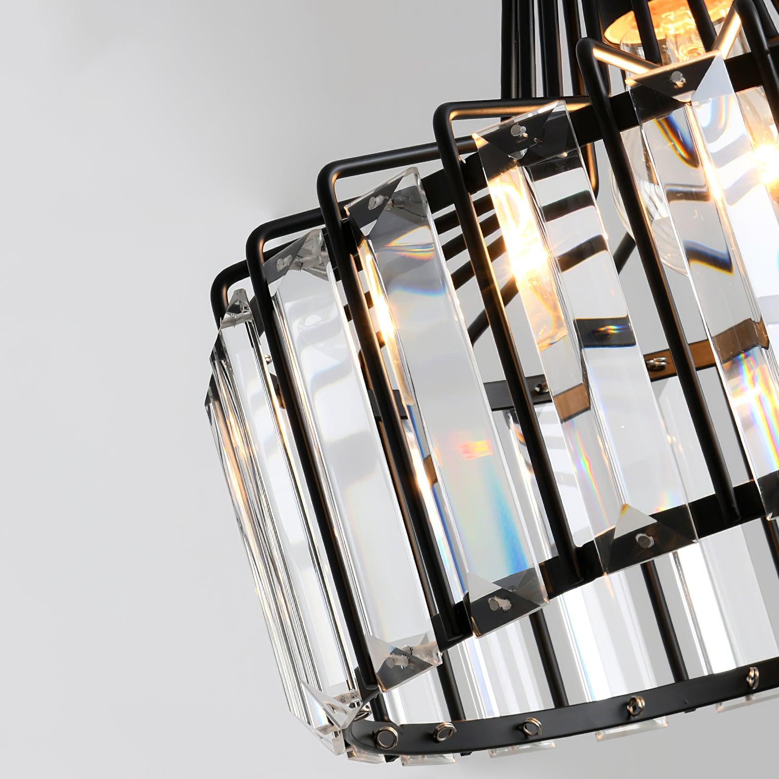 Orfina | Lampe Suspendue – Diffusion brillante abat jour cristal