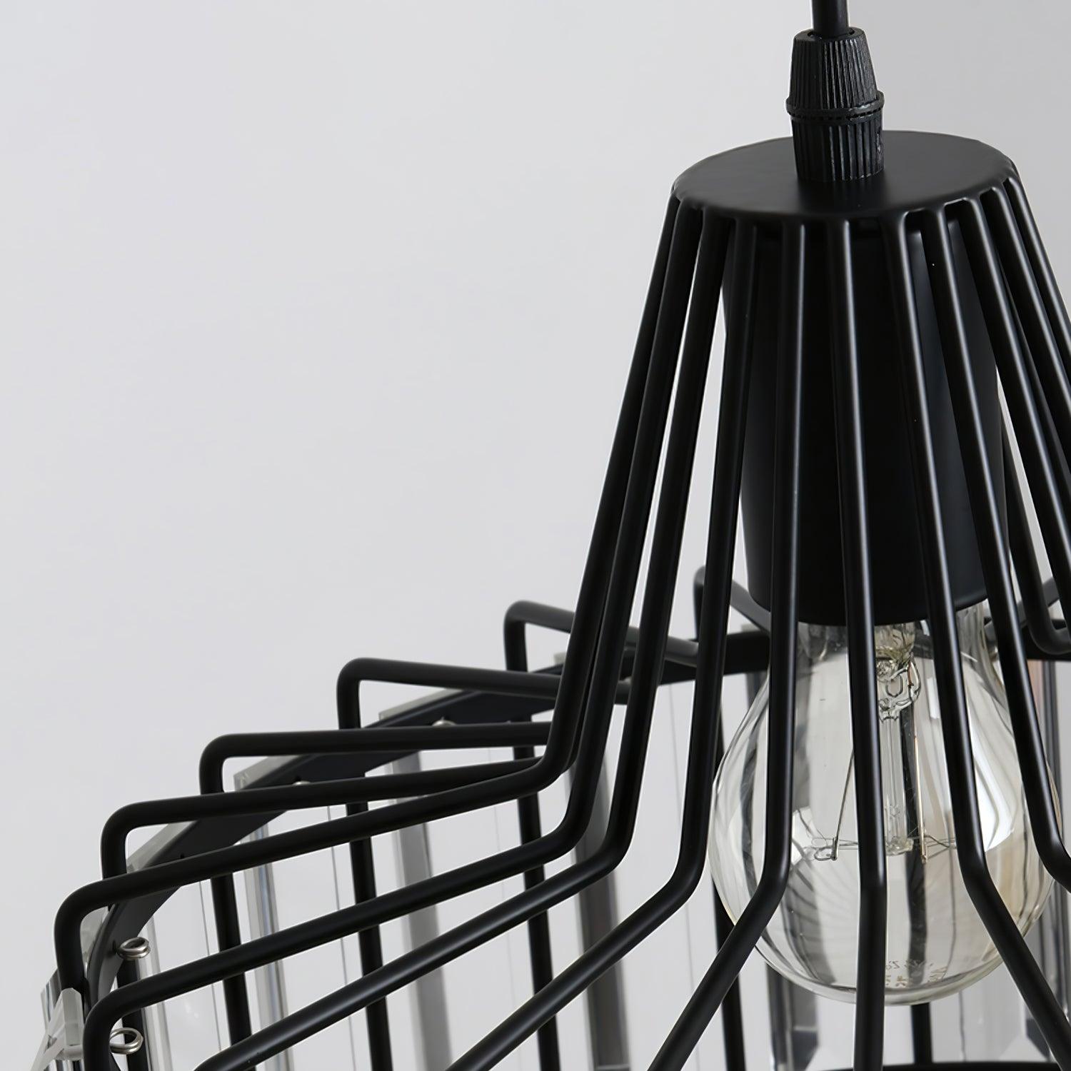 Orfina | Lampe Suspendue – Diffusion brillante abat jour cristal