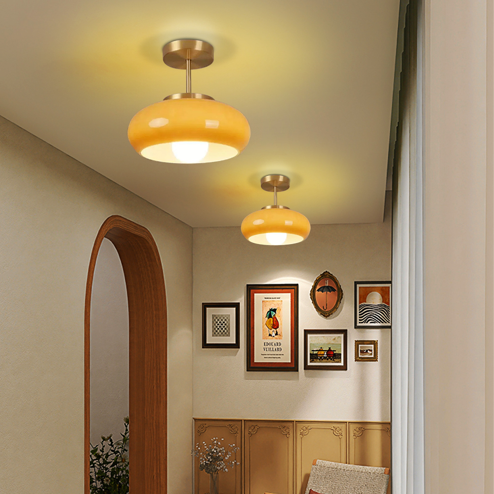 Velustre | Lustre en Verre – Ambre Antique et Design Classique