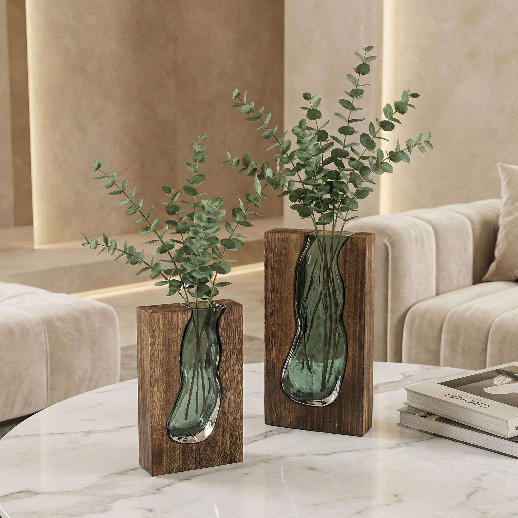 Fjelda - Vase De Décoration Bicolore