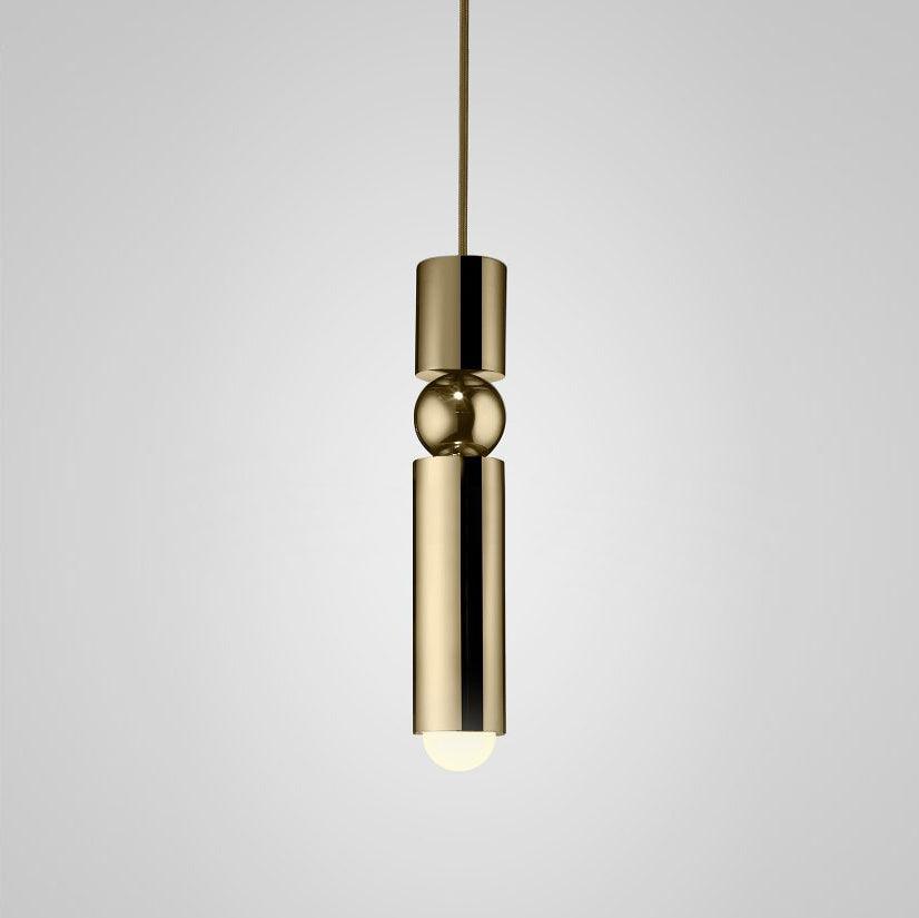 Auréon | Lustre Cylindrique – Élégance dorée et design moderne