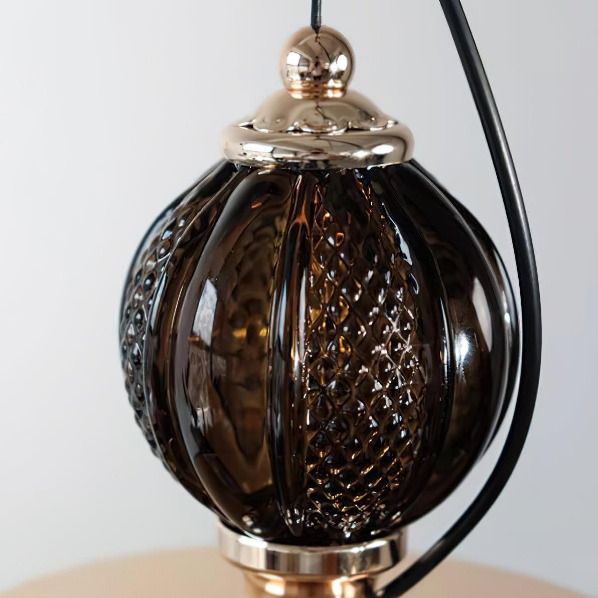 Évolisse | Lampe Suspendue en Verre – Dégradé vert rétro élégant