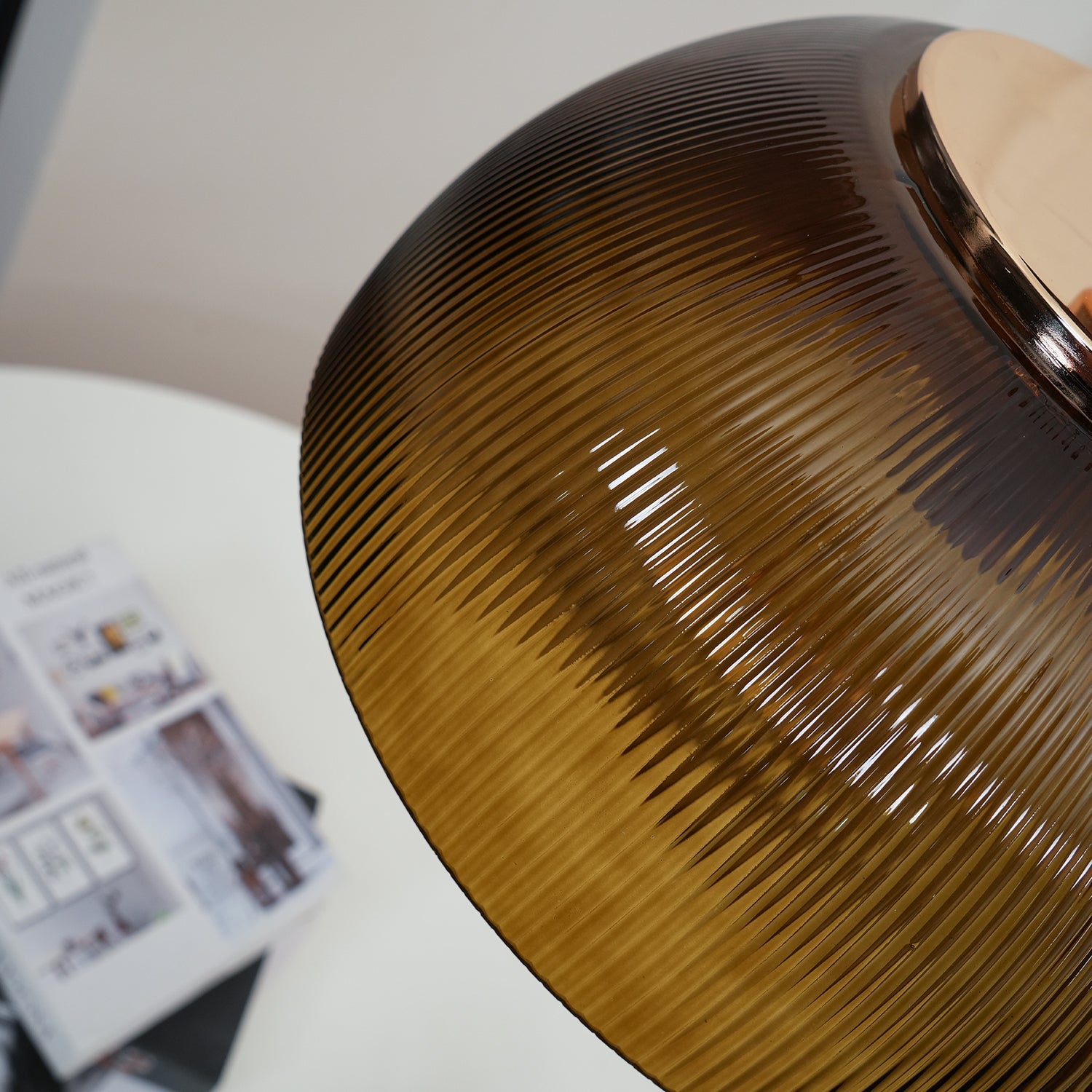 Évolisse | Lampe Suspendue en Verre – Dégradé vert rétro élégant