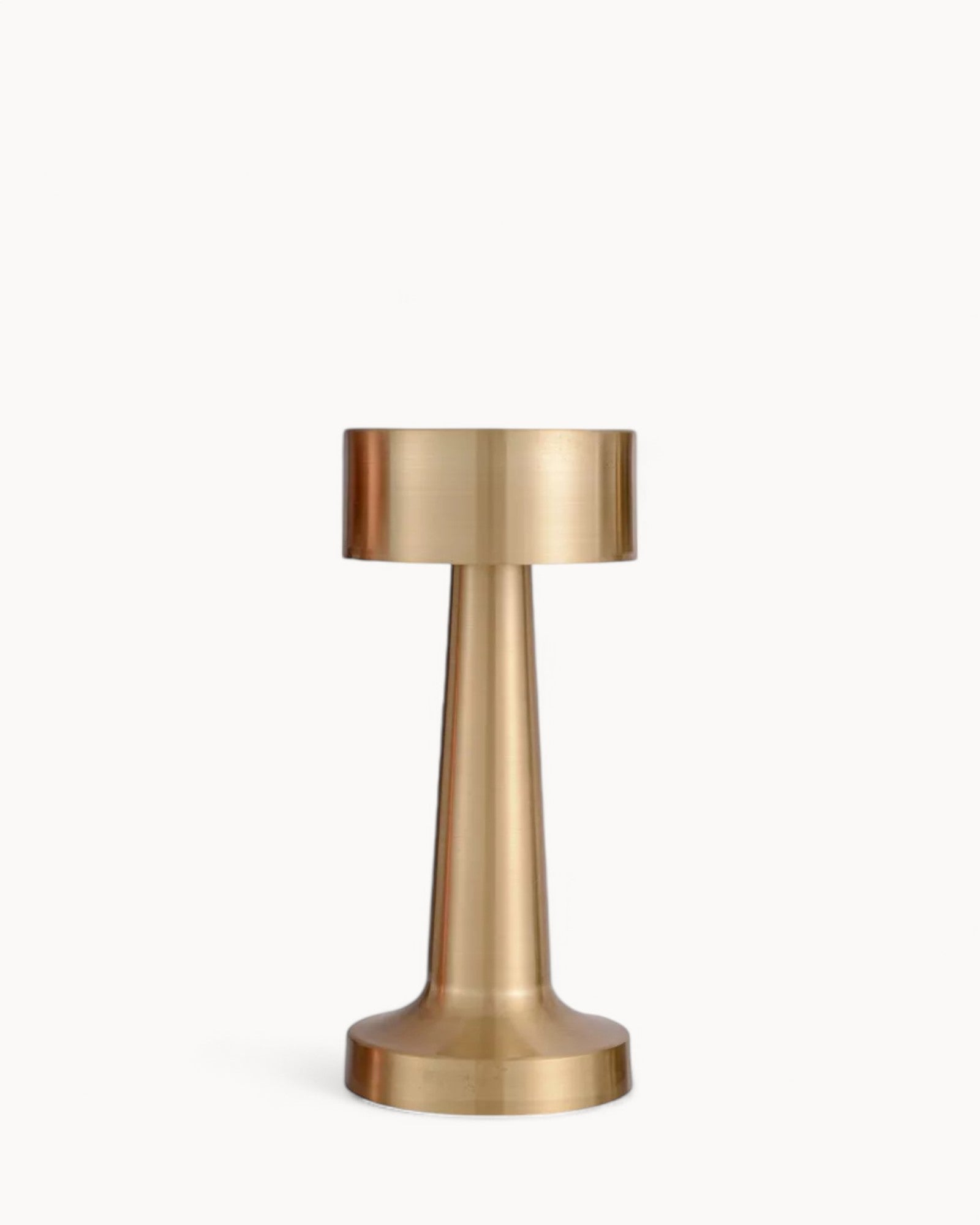 Lampe de Table Rechargeable LED Dimmable en Acier Inoxydable Doré – Design Moderne et Tactile 0