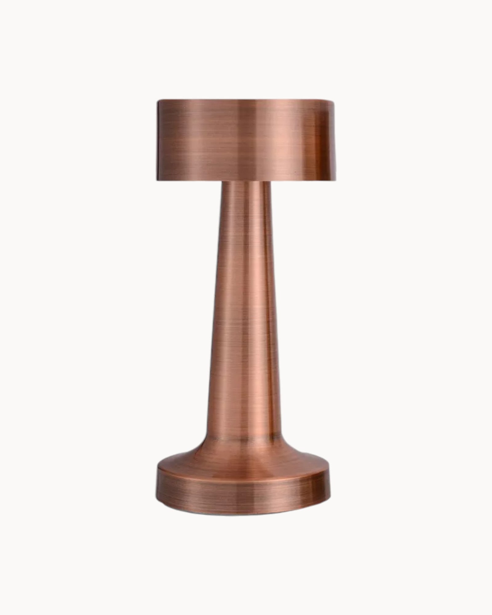 Lampe de Table Rechargeable LED Dimmable en Acier Inoxydable Doré – Design Moderne et Tactile 4