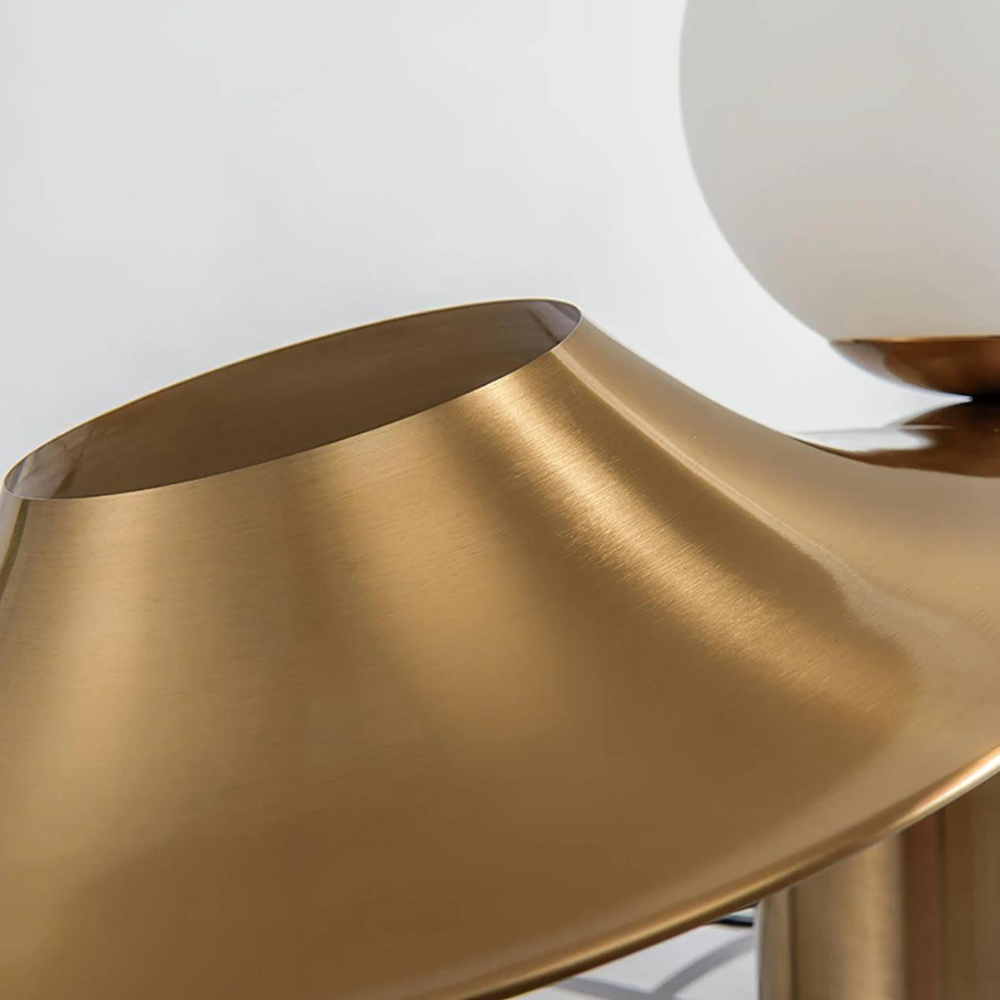Lampe de Table Rétro avec Luminosité Ajustable en Métal et Verre – Éclairage Élégant pour Intérieur, Hauteur 40 cm 6