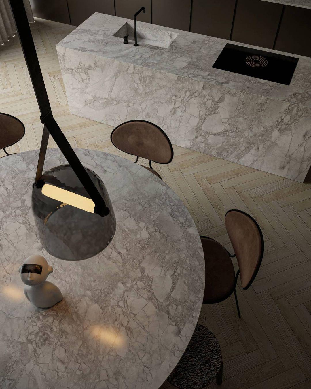 Noctéa | Lampe Suspendue – Verre soufflé LED design contemporain