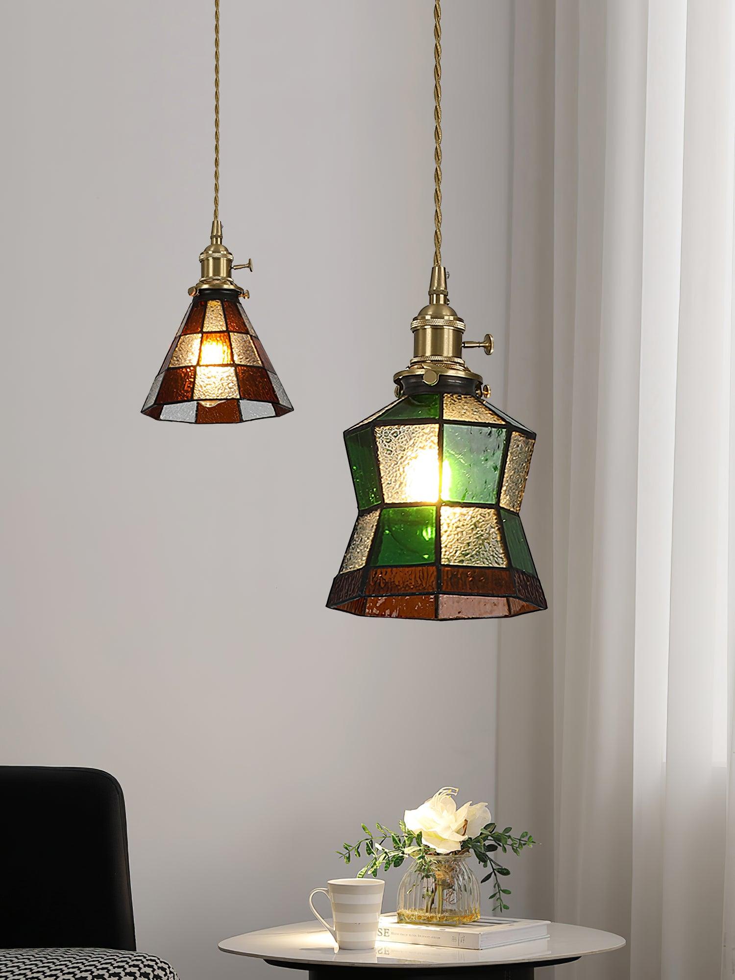 Zéphyros | Lustre Mosaïque – Verre soufflé style arabe chic