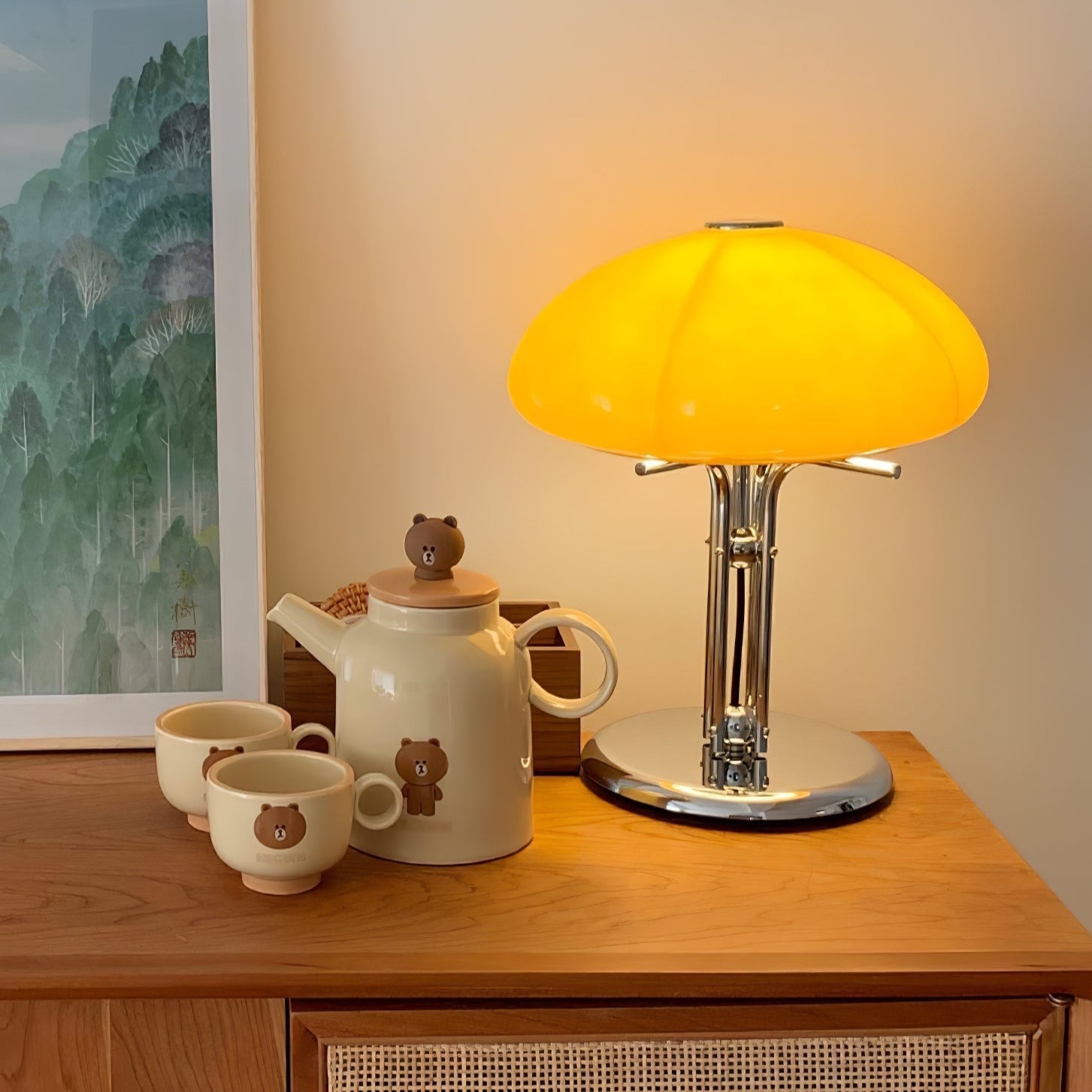 Améria | Lampe Bauhaus – Design Épuré et Lumière Ambiante