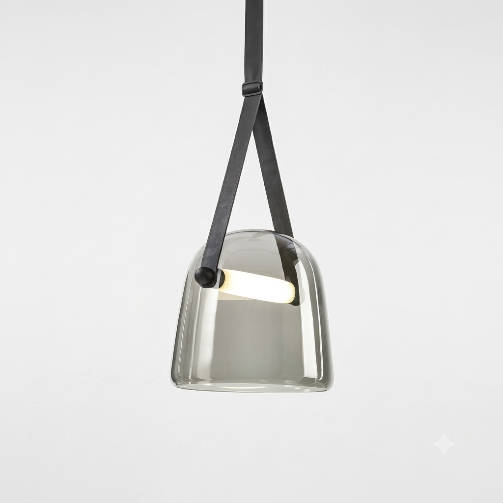 Noctéa | Lampe Suspendue – Verre soufflé LED design contemporain
