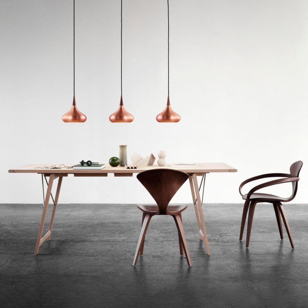 Veléandre | Lampe Suspendue – Verre blanc finitions or et noir