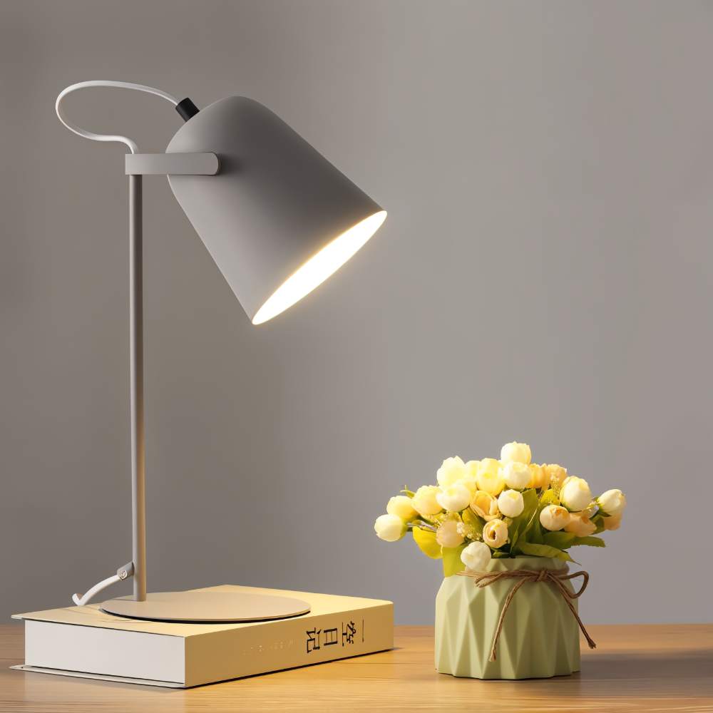 Pivota - Lampe De Bureau Orientable Gris