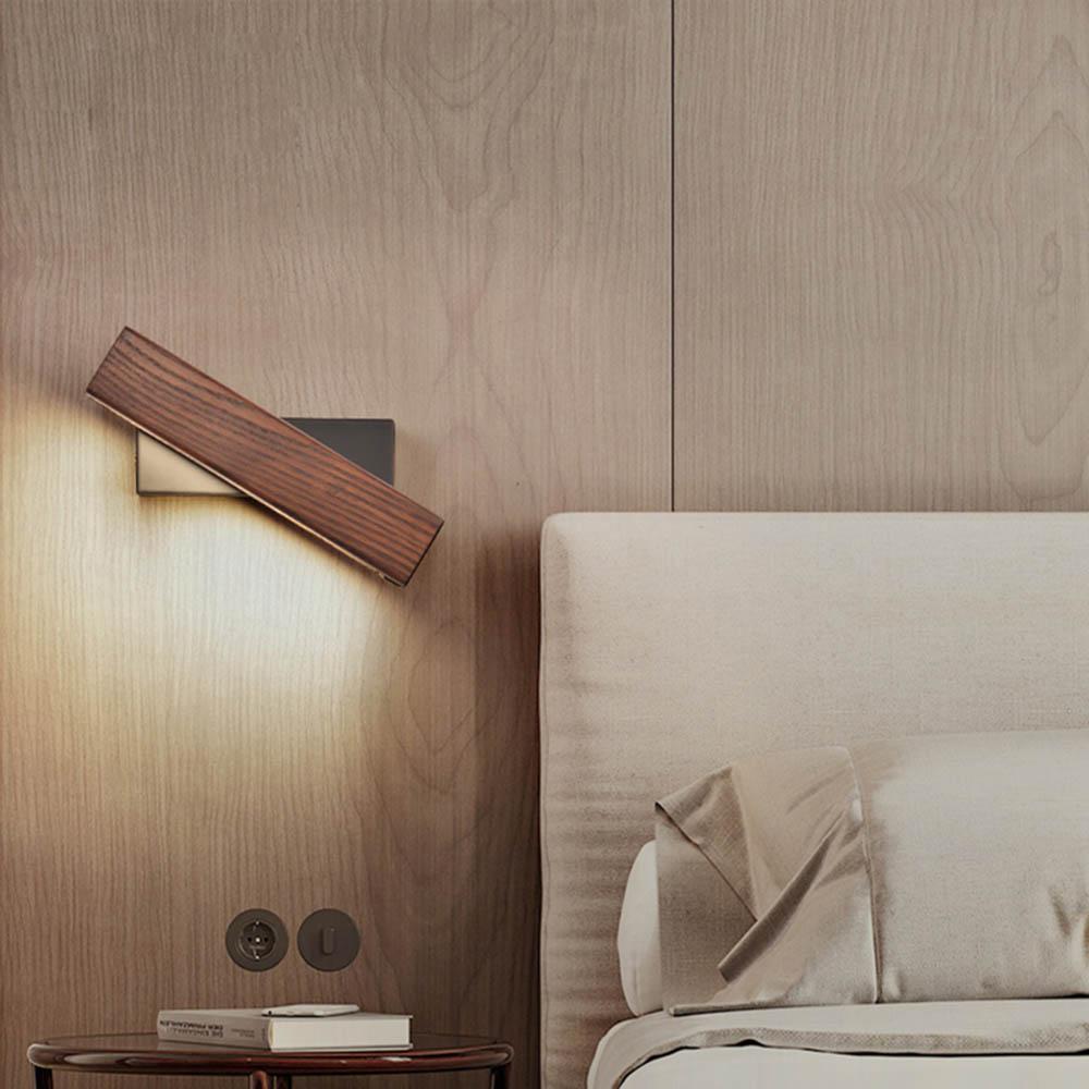 Valoria | Applique Murale LED – Bois Naturel et Ambiance Cosy