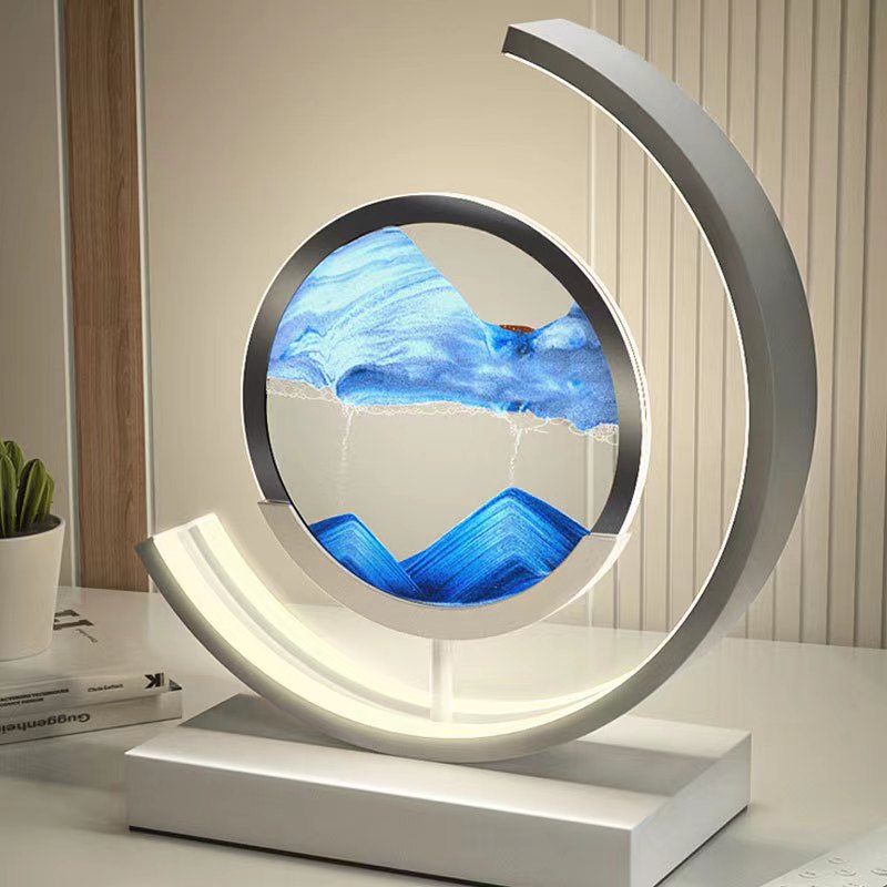 Éternia | Lampe Décorative LED – Paysages de sable apaisants