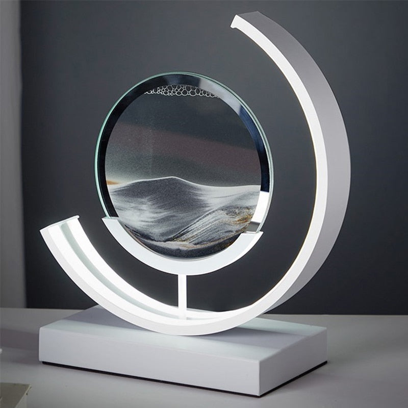 Éternia | Lampe Décorative LED – Paysages de sable apaisants