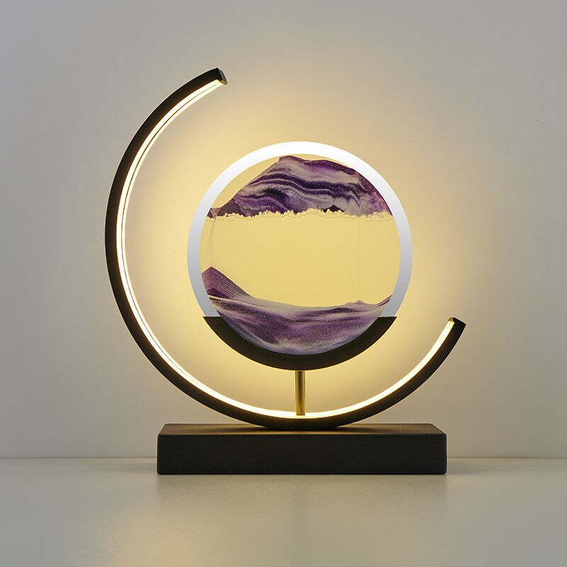 Éternia | Lampe Décorative LED – Paysages de sable apaisants