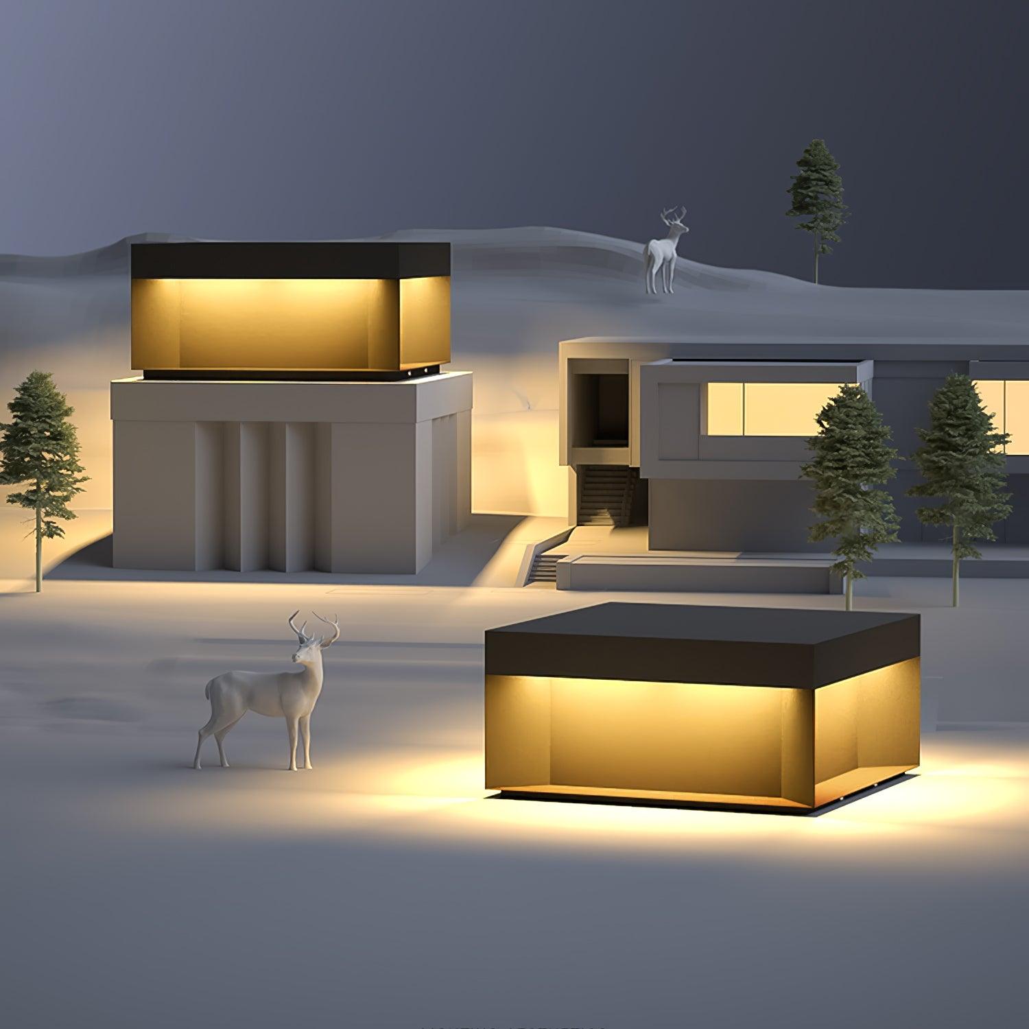 LumiJardin | Lampe de Pilier Solaire – Résistante UV et Intempéries