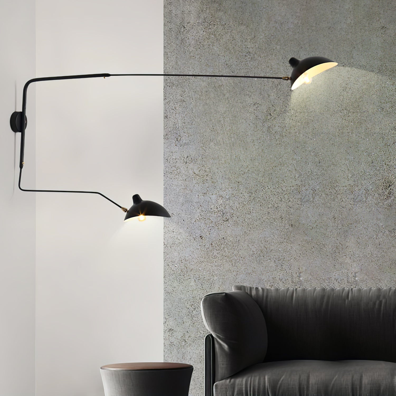 Améthia | Applique Murale – Design Élancé et Rotation Indépendante