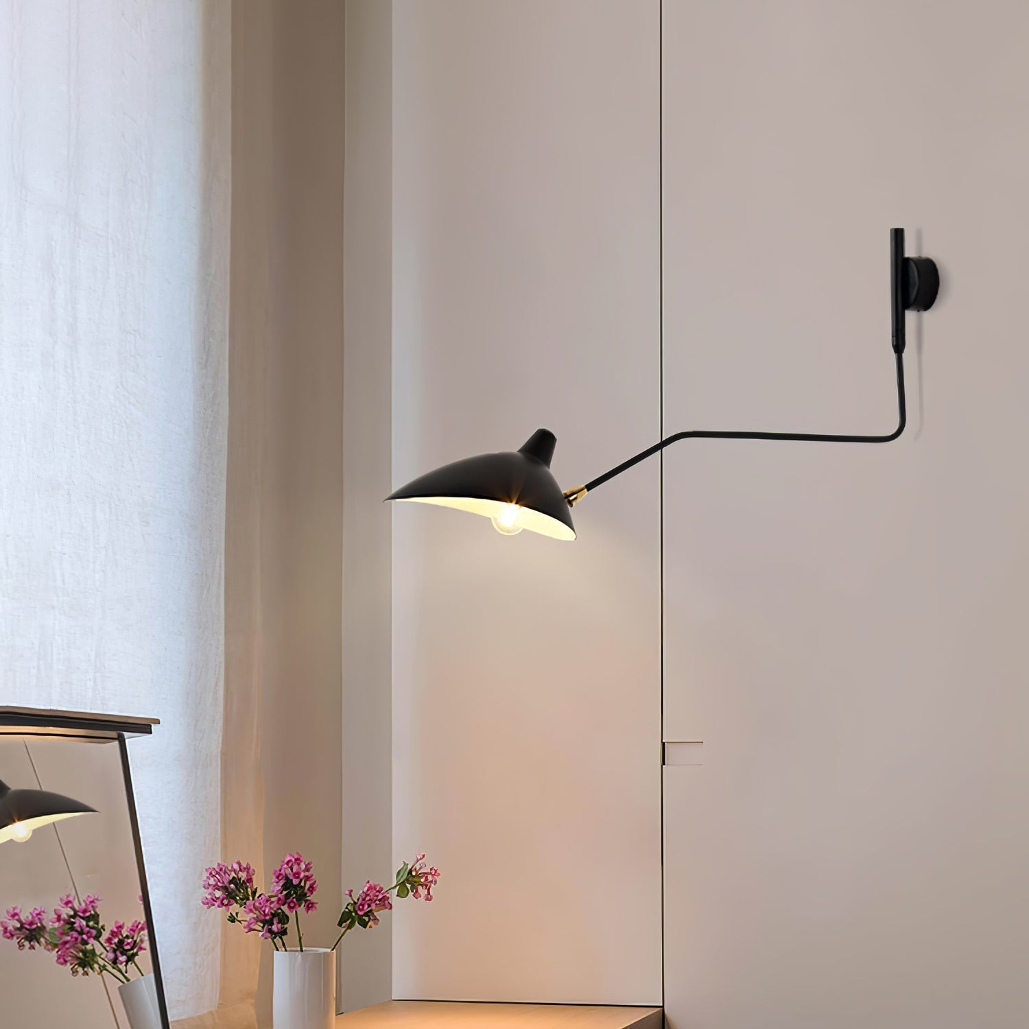 Améthia | Applique Murale – Design Élancé et Rotation Indépendante