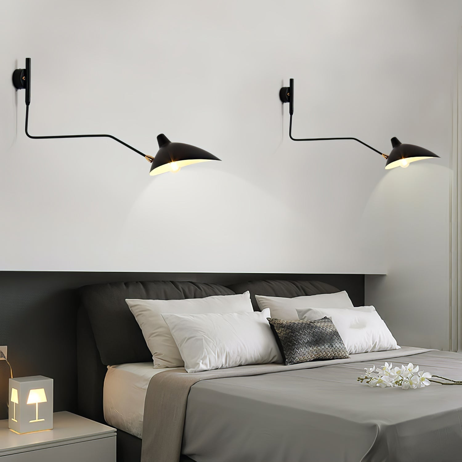 Améthia | Applique Murale – Design Élancé et Rotation Indépendante