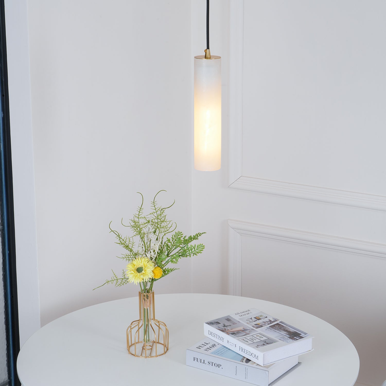 Soliande | Suspension en Albâtre – Design architectural raffiné
