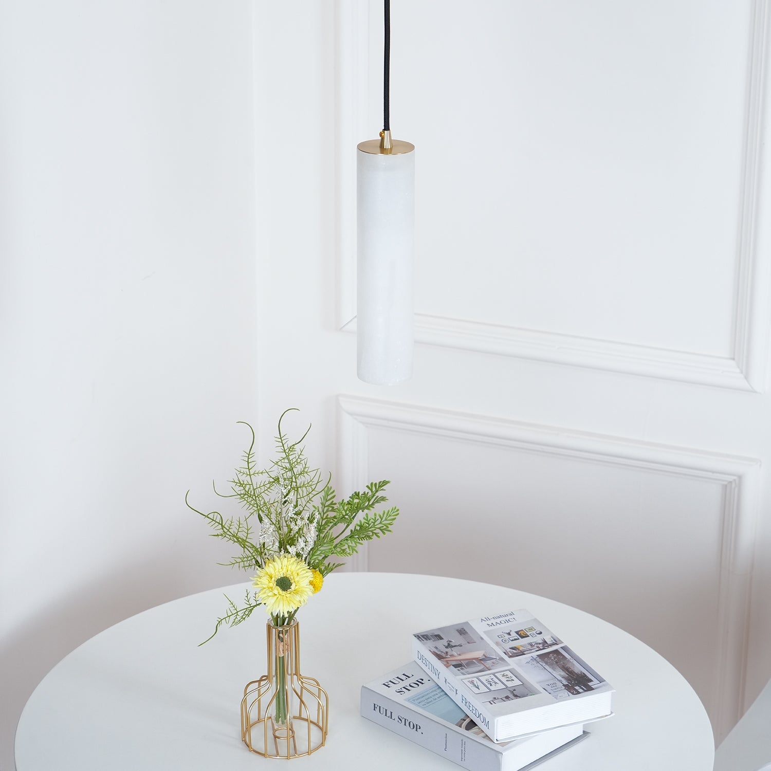 Soliande | Suspension en Albâtre – Design architectural raffiné
