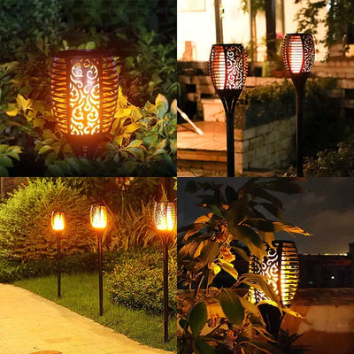 Torches de Jardin Solaires LED Étanches IP65 avec Autonomie de 10 Heures 5