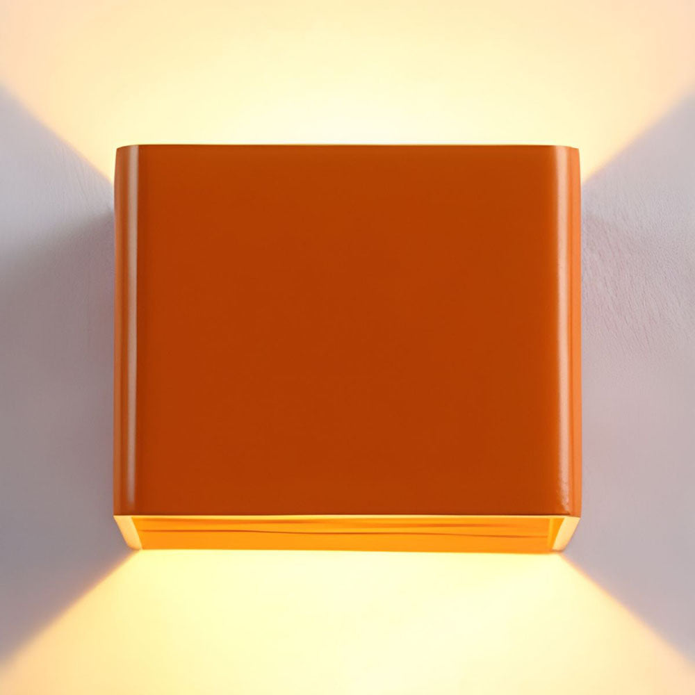 Walluxe - Applique Murale LED Compacte À Double Faisceau Orange L10 X H8CM (5W)