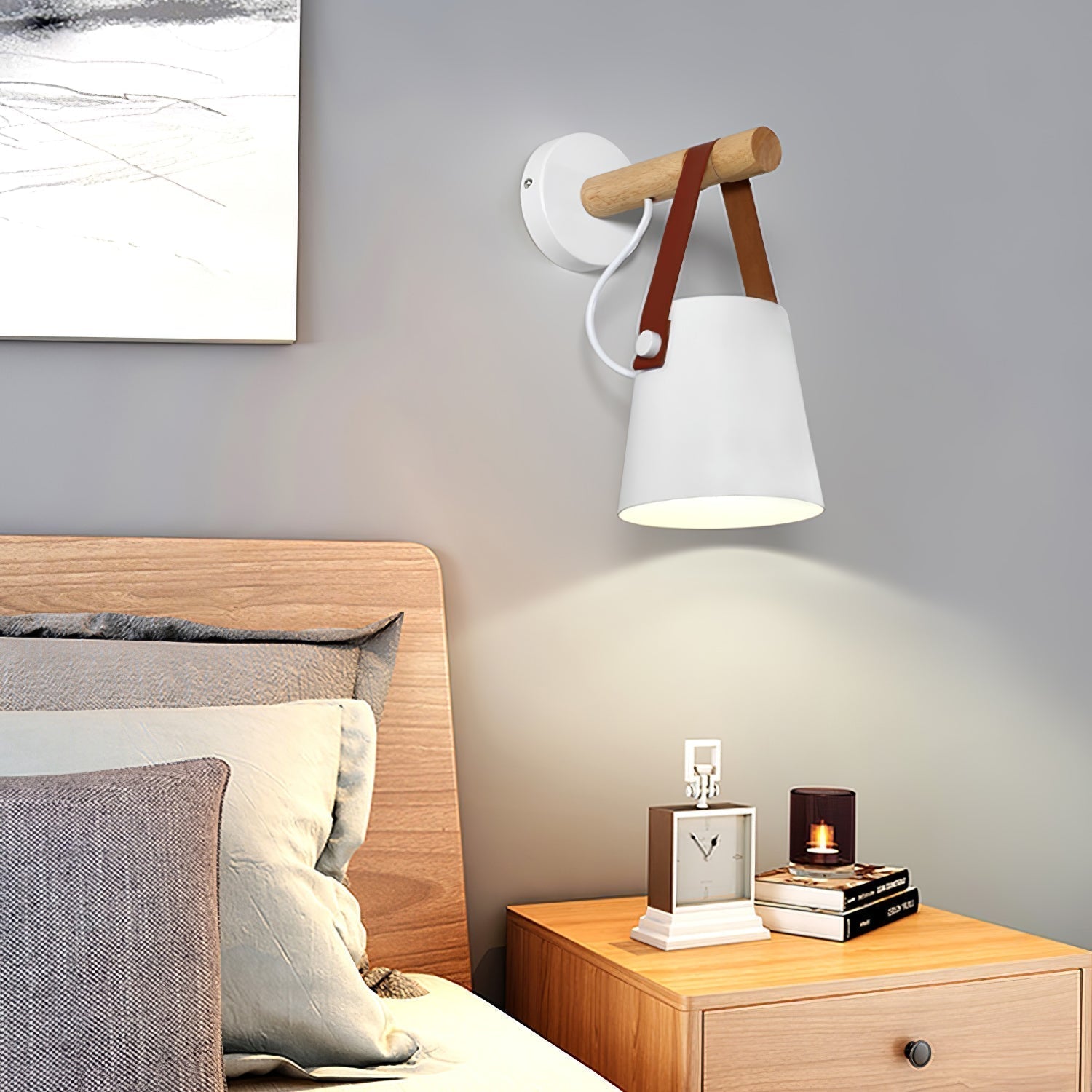 Lustora Applique Murale LED Bois – Élégance Naturelle et Moderne