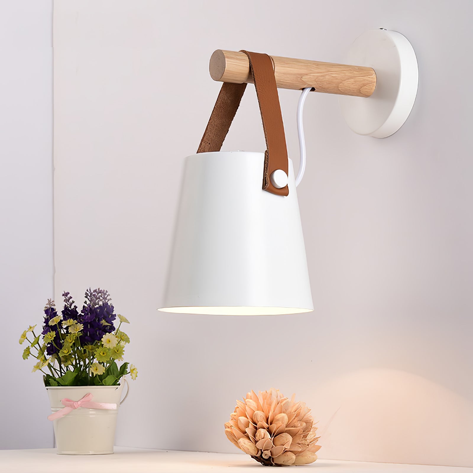 Lustora Applique Murale LED Bois – Élégance Naturelle et Moderne